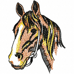 Horses Embroidery Design 10 Horses Embroidery Design 10